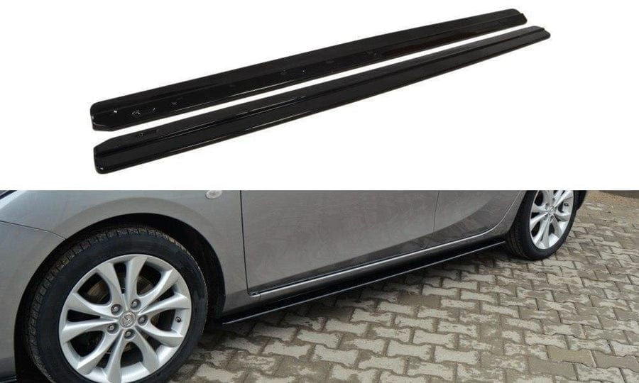 Maxton Design MA-3-2-SPORT-SD1T Side Skirts Diffusers Mazda 3 MK2 Sport (Pre-Facelift) | Duco Car Parts UK Car Parts