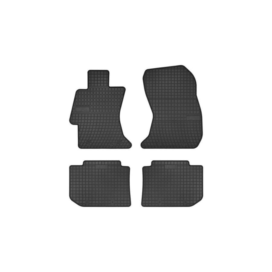 FROGUM Tailored 0891 Floor mat set Elastomer, Front and Rear, Quantity: 4, Black, (LHD)
