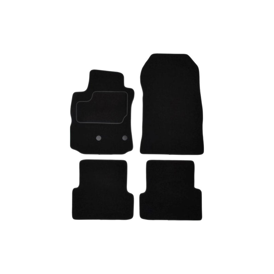 MAMMOOTH A041 RNT380 PRM 01 Floor mat set for RENAULT Modus / Grand Modus (F, JP) Textile, Front and Rear, Quantity: 4, Black