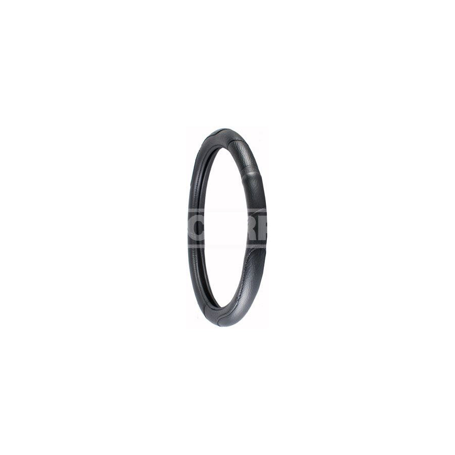 CARPRISS 79323302 Steering wheel cover Black, ?: 39-43cm, Leather, PU (Polyurethane), Thermoplast