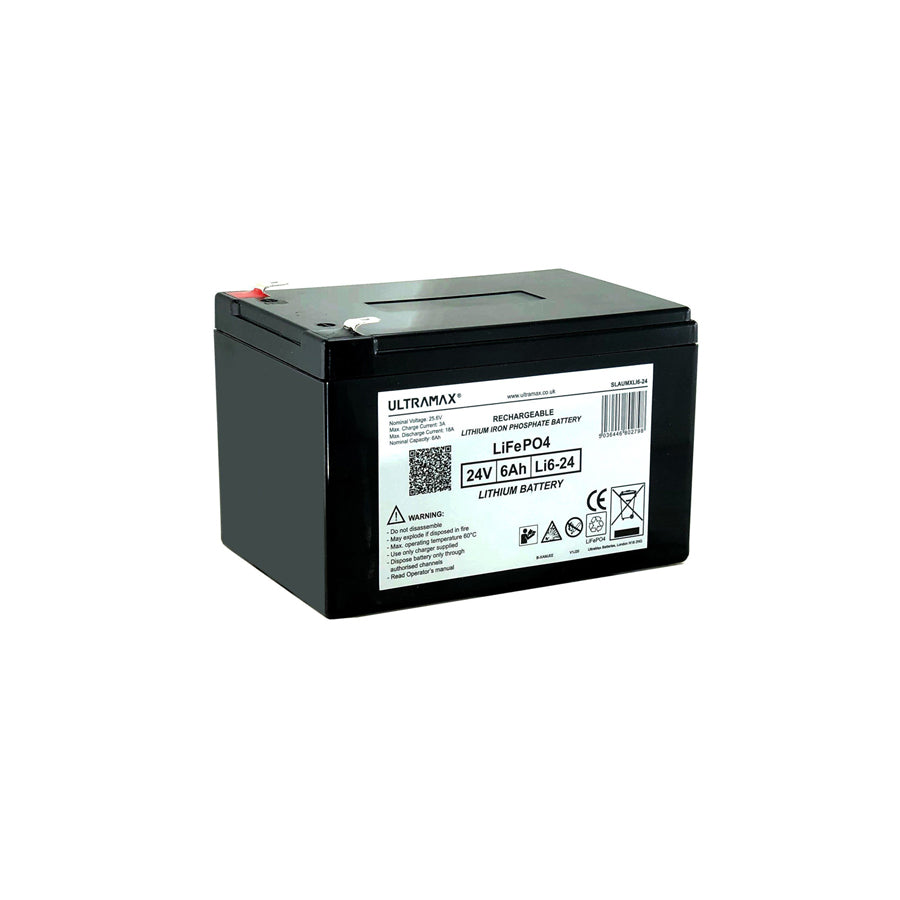Ultramax Lithium High Performance 6AMP LiFePO4 Battery