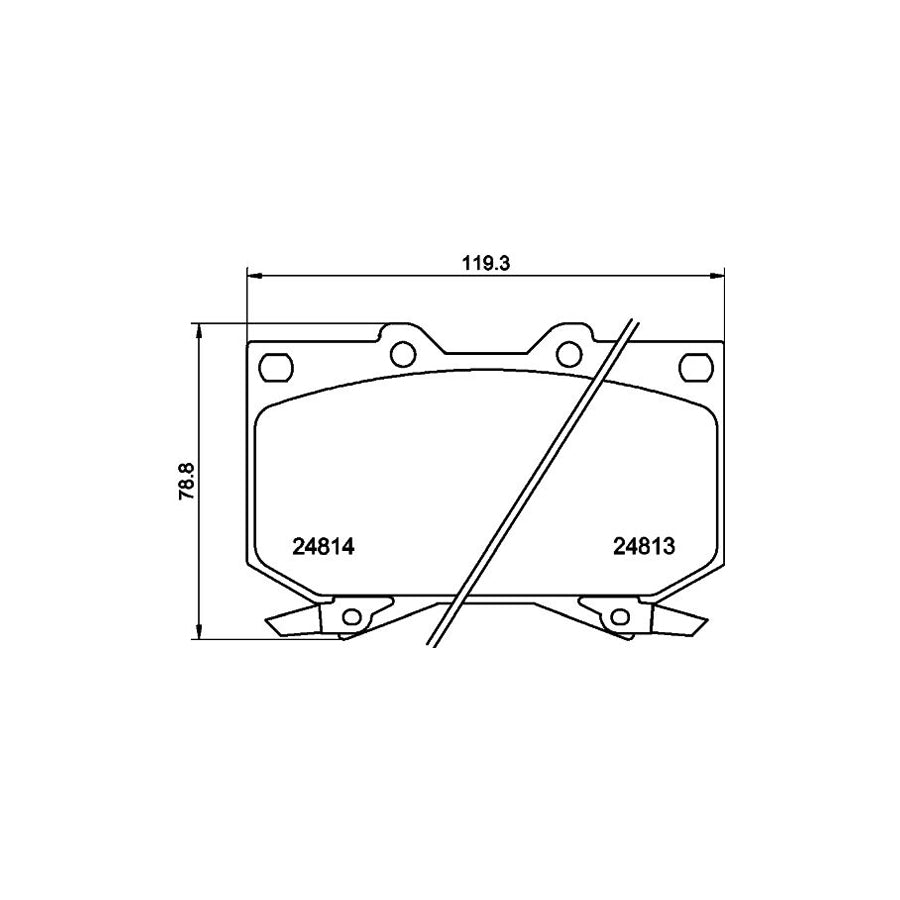 Hella 8DB 355 014 711 Brake Pad Set For Toyota Tundra I Pickup Xk30 Xk40 With Acoustic Wear Warning