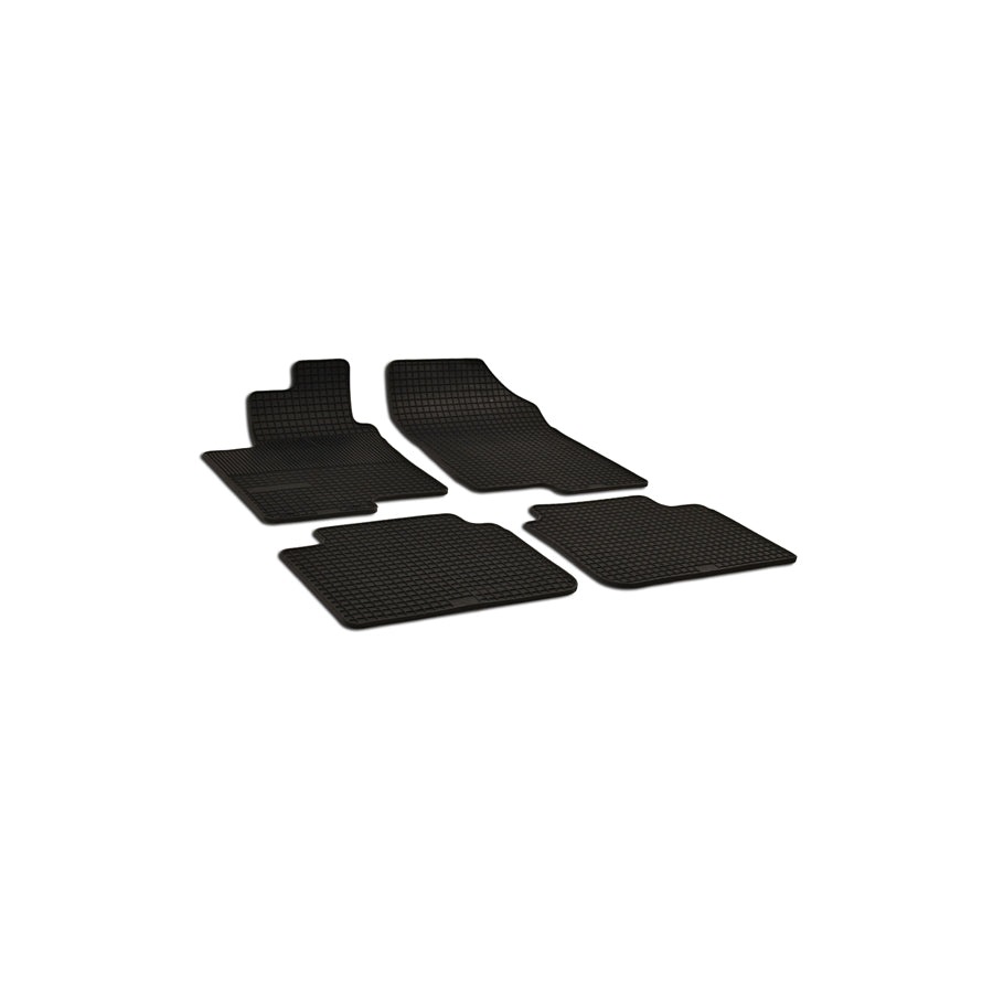 WALSER 50369 Floor mat set for KIA Magentis II (MG) Elastomer, Front and Rear, Quantity: 4, Black