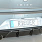 Rieger 00088168 SEAT KJ Rear Diffuser for Sport Tailpipe Left (Ibiza FR & Ibiza) - Glossy Black