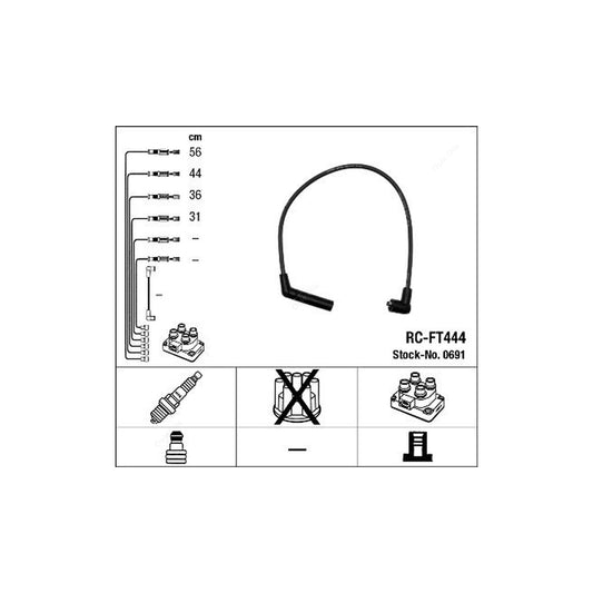 NGK Ignition Cable Kit RC-FT444 (NGK0691)