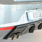Rieger 00088168 SEAT KJ Rear Diffuser for Sport Tailpipe Left (Ibiza FR & Ibiza) - Glossy Black