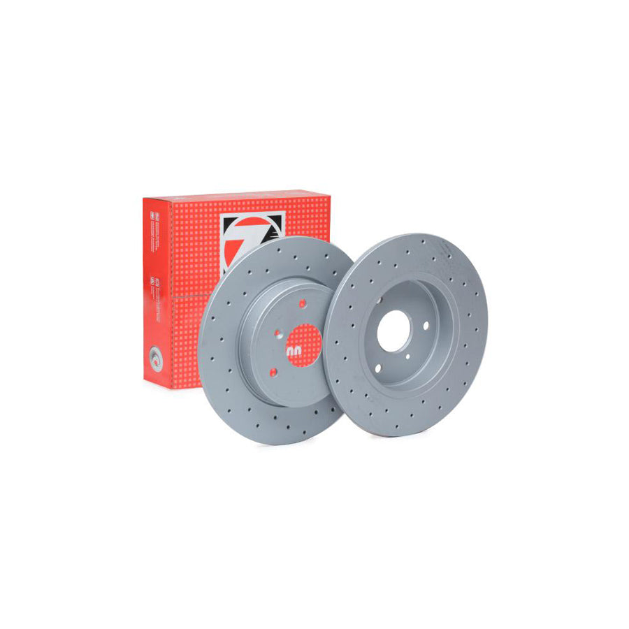 ZIMmERMANN 405 4102 52 Brake Disc for SMART FORTWO Perforated Solid Coated High carbon