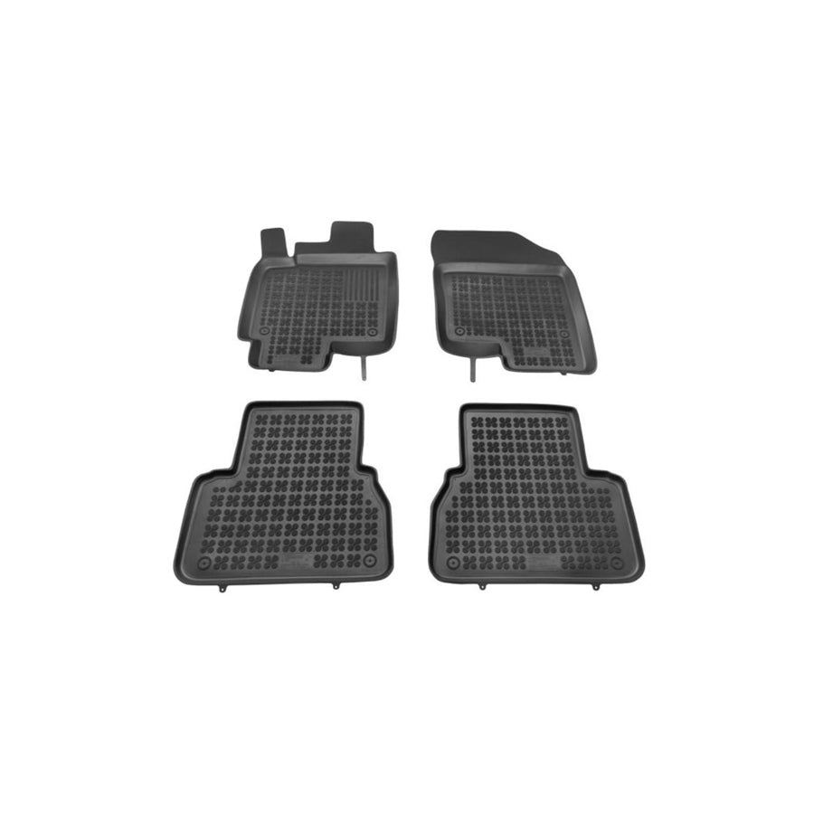REZAW PLAST 202104 Floor mat set for CHEVROLET Epica Saloon Elastomer, Front and Rear, Black
