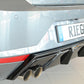 Rieger 00088168 SEAT KJ Rear Diffuser for Sport Tailpipe Left (Ibiza FR & Ibiza) - Glossy Black
