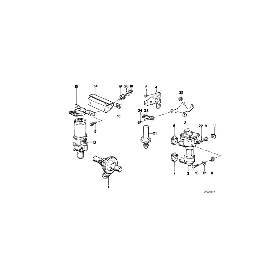 Genuine BMW 41131886283 E28 Holder (Inc. 533i) 1 | Duco Car Parts UK Car Parts