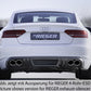 Rieger 00099882 Audi B8 B81 A5 Rear Diffuser for Original Twin Tailpipe Left - Carbon-Look