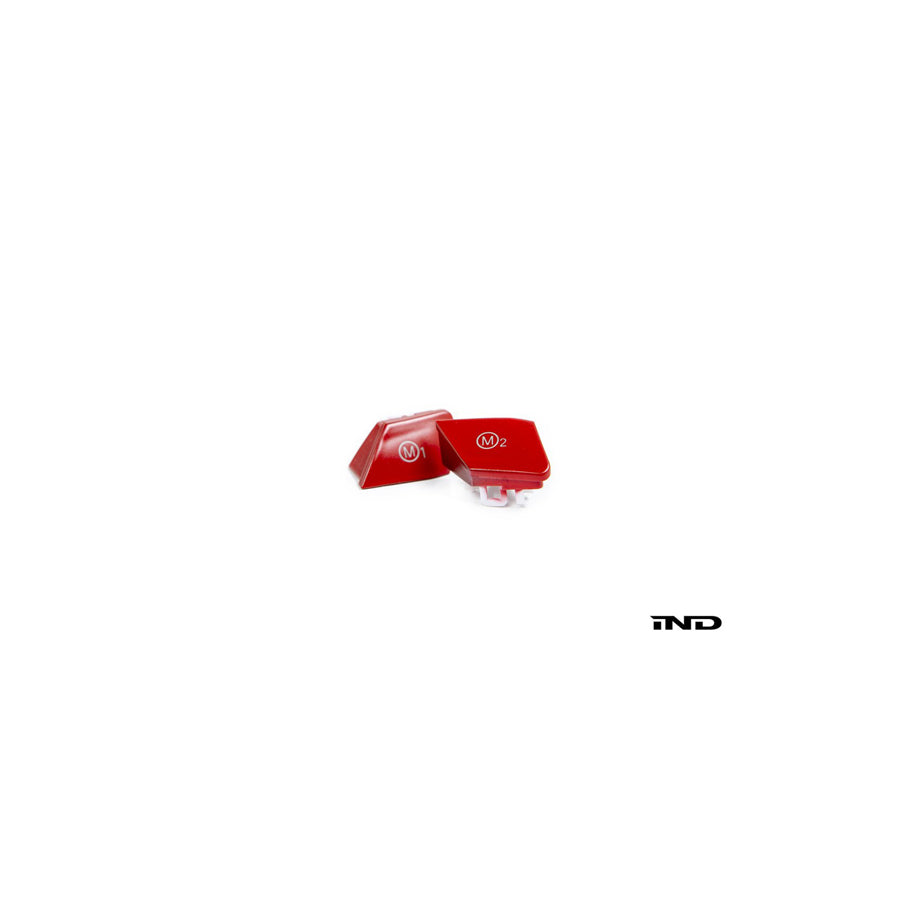 IND BMW F80 F82 F83 F87 Red M1 & M2 Steering Wheel Button Set (M2 Competition, M3 & M4)