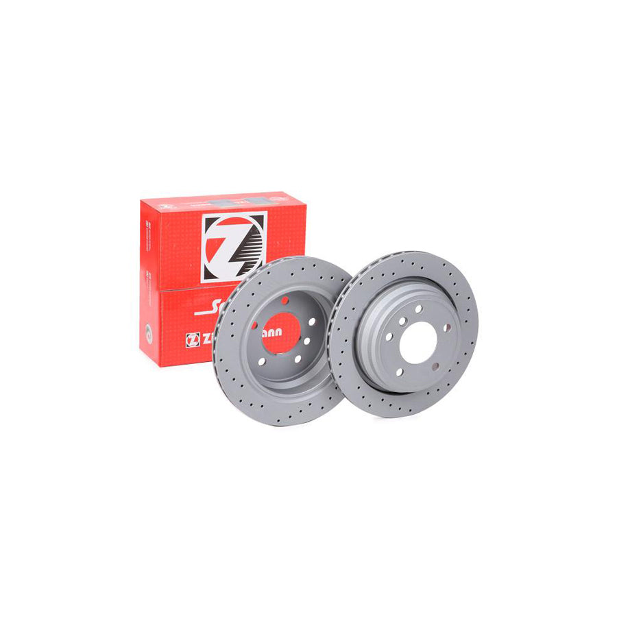 ZIMmERMANN SPORT COAT Z 150 1286 52 Brake Disc Externally Vented Perforated Coated High carbon
