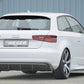 Rieger 00099142 Audi 8V A3 Rear Diffuser for Twin Tailpipe Left - Carbon-Look