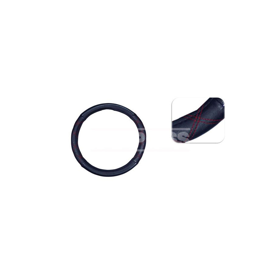 CARPRISS 79323331 Steering wheel cover Chrome / Black, ?: 37-39cm, PU (Polyurethane), Thermoplast