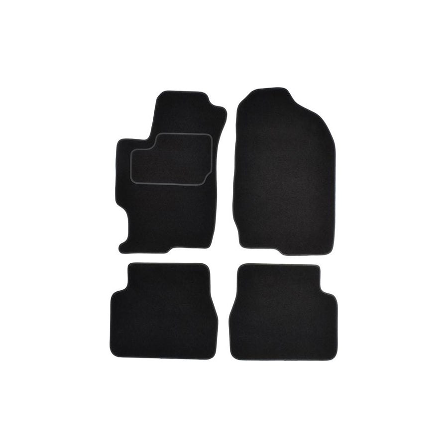 CUSTOPOL Tailored MAZ70S Floor mat set for MAZDA 6 Saloon (GG) Textile, Front and Rear, Quantity: 4, Grey