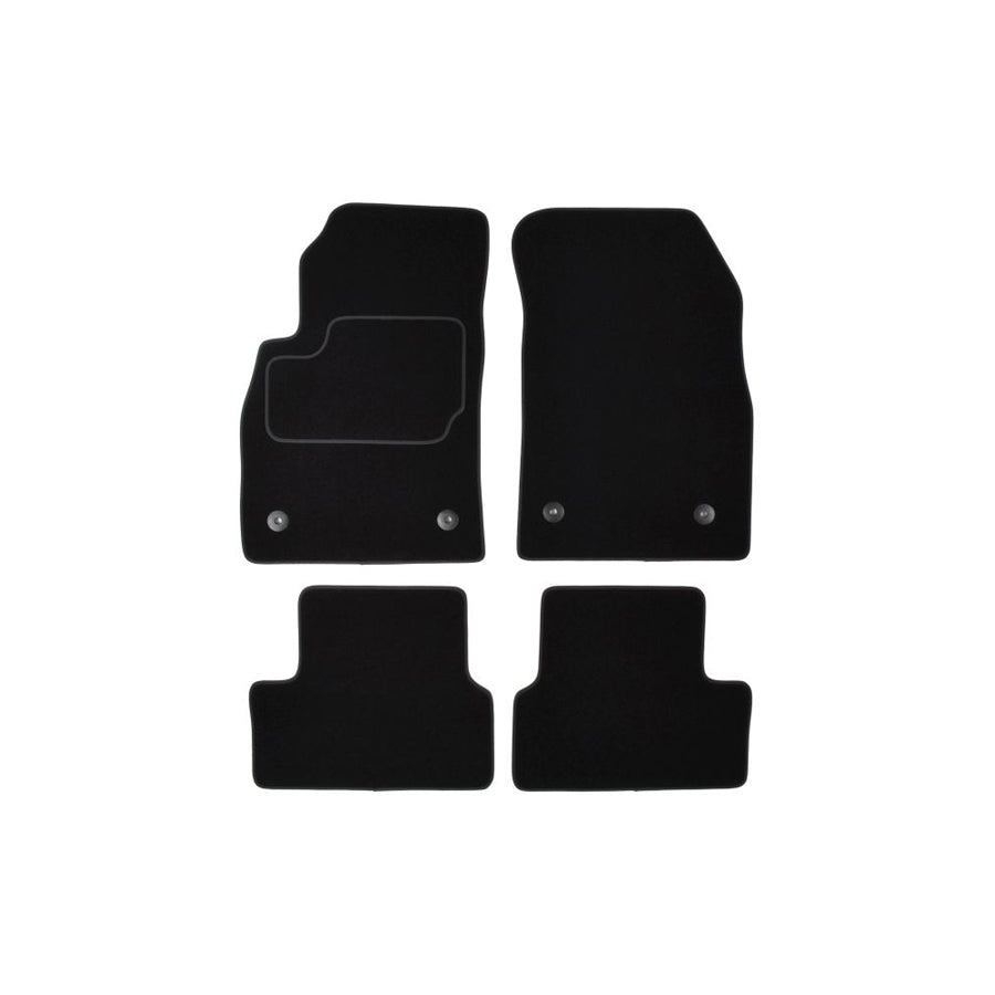 MAMMOOTH A041 CHE40 PRM 01 Floor mat set for CHEVROLET CRUZE Textile, Front and Rear, Quantity: 4, Black