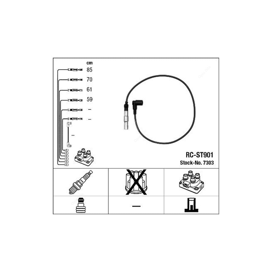 NGK Ignition Cable Kit RC-ST901 (NGK7303)