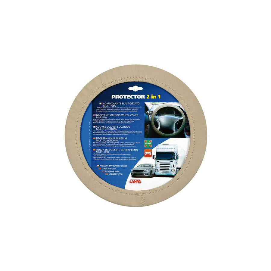 LAMPA Protector 2 in 1 33148 Steering wheel cover Beige, ?: 34-45cm, Polychloroprene (Neoprene)