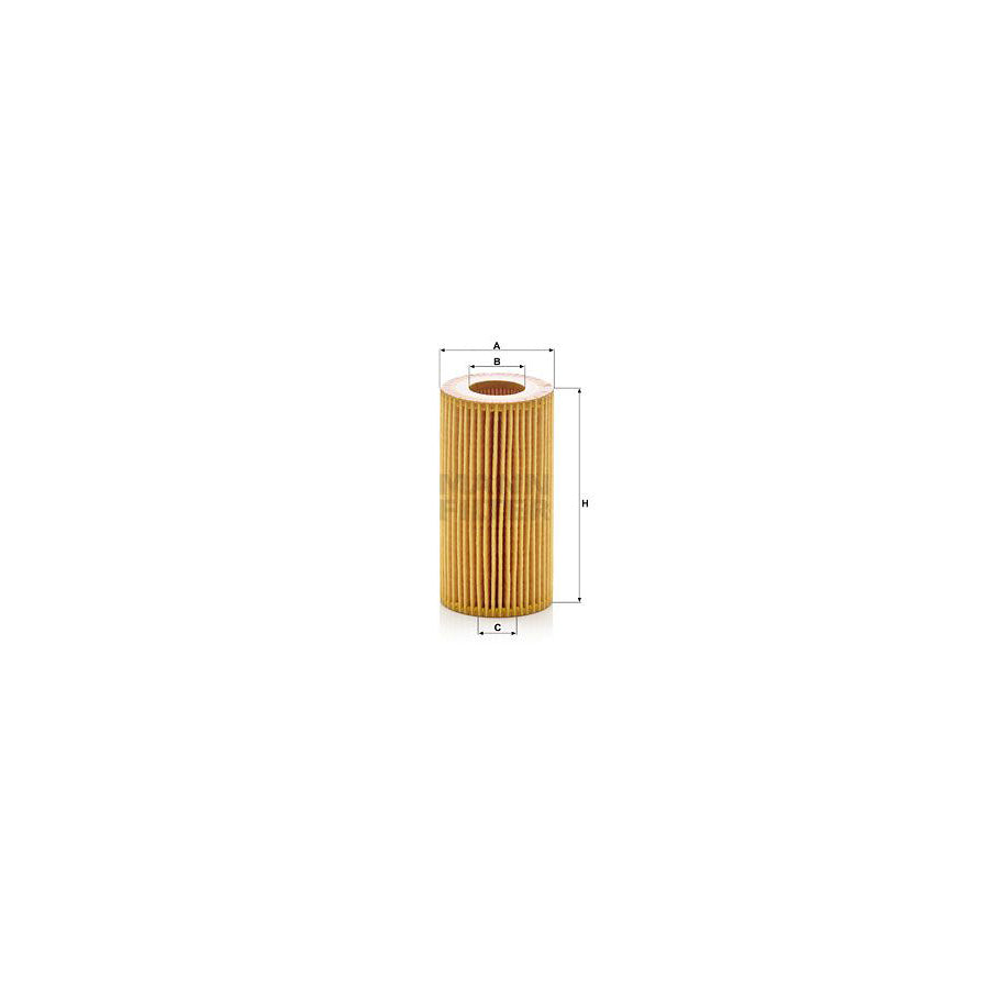 MANN-FILTER HU 7012 z Oil Filter with seal, Filter Insert