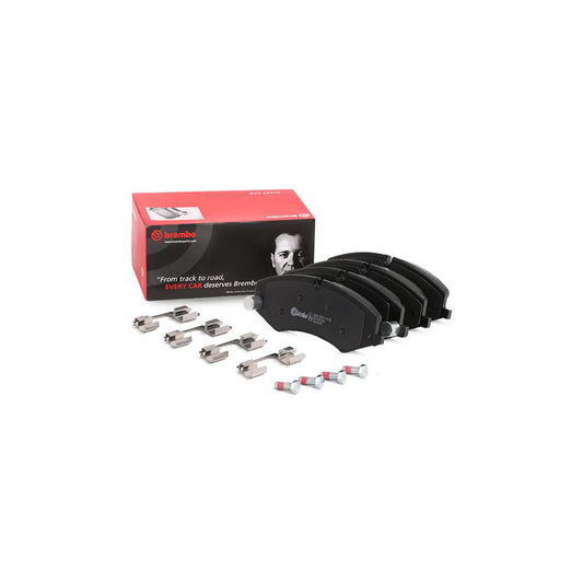 Brembo P 44 022 Brake Pad Set Prepared For Wear Indicator With Brake Caliper Screws