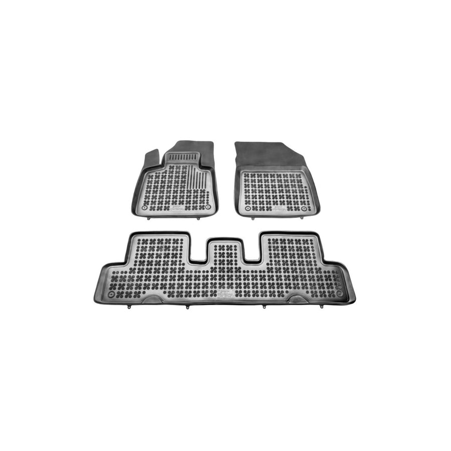 REZAW PLAST 201227 Floor mat set for CITRO??? C4 II Picasso Elastomer, Front and Rear, Black