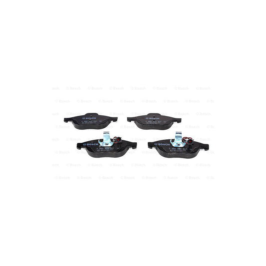 Bosch 0986424507 Brake Pad Set With Integrated Wear Sensor With Anti Squeak Plate With Piston Clip BP266