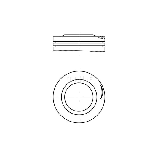 MAHLE ORIGINAL 002 25 01 Piston 89,5 mm, without cooling duct