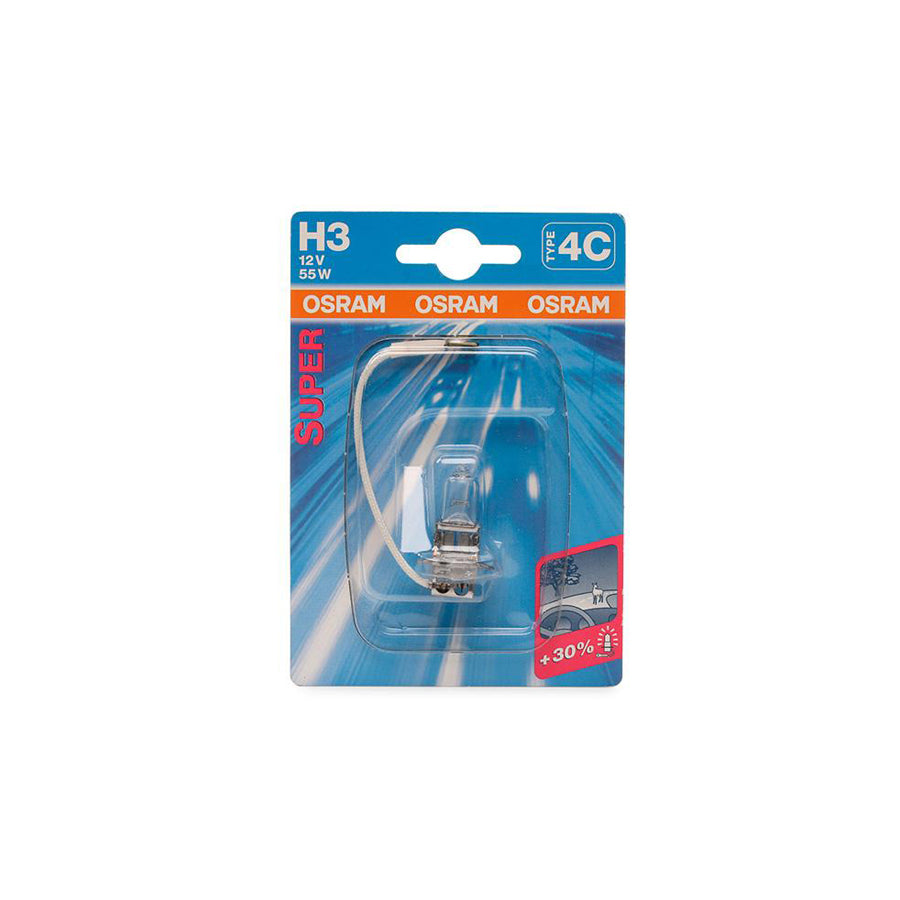 OSRAM 64151SUP-01B Bulb, spotlight H3 12V 55W PK22s Halogen
