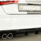 Rieger 00088172 Audi 8V S3 Rear Diffuser for Original Twin Tailpipe Left & Right - Glossy Black