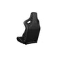 BRAUM Elite-X Series Diamond Edition Black Leatherette Racing Seats With Grey Stitching - Pair