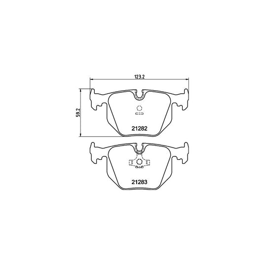 Hella 8DB 355 008 121 Brake Pad Set Prepared For Wear Indicator