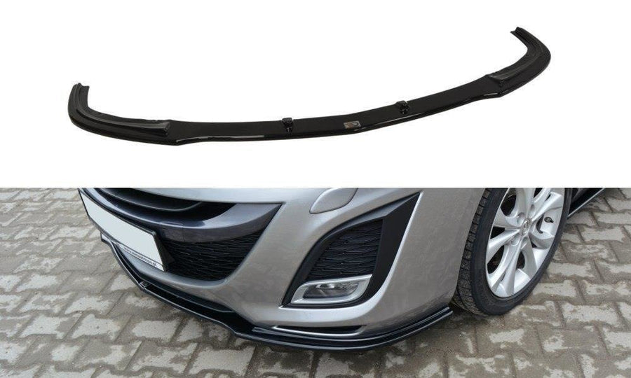 Maxton Design MA-3-2-SPORT-FD1T Front Splitter Mazda 3 MK2 Sport (Pre-Facelift) | Duco Car Parts UK Car Parts