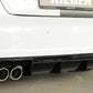 Rieger 00088172 Audi 8V S3 Rear Diffuser for Original Twin Tailpipe Left & Right - Glossy Black