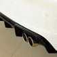 Rieger 00088172 Audi 8V S3 Rear Diffuser for Original Twin Tailpipe Left & Right - Glossy Black