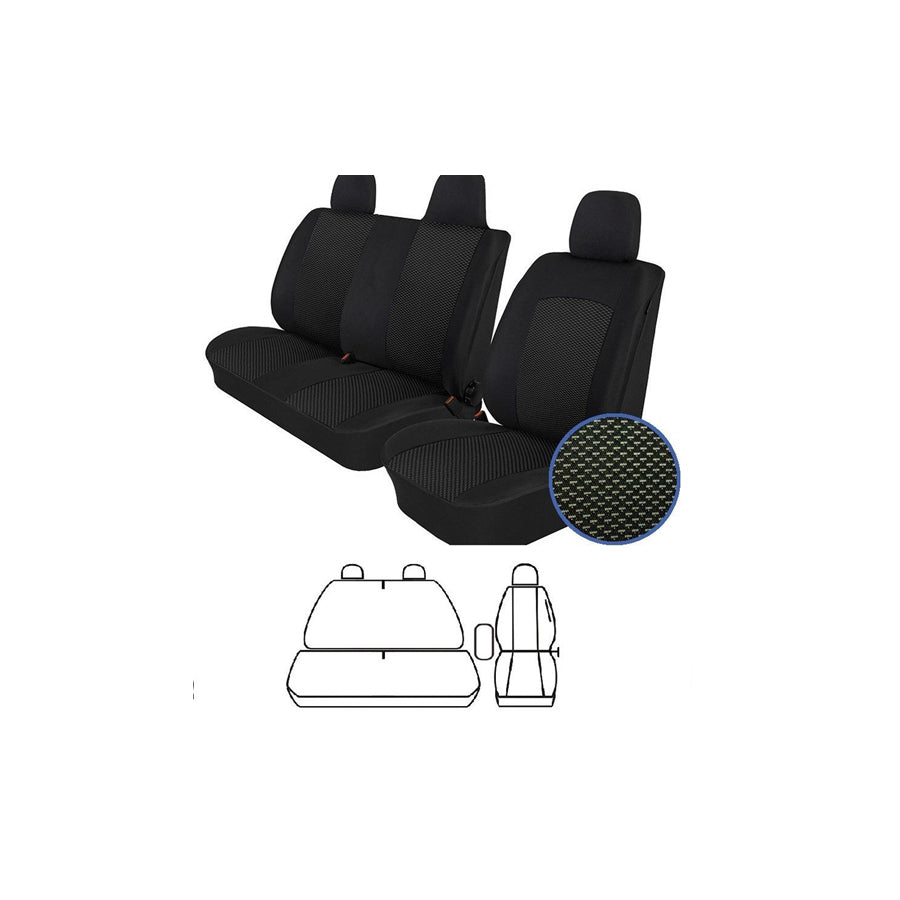 FROGUM S-/43_T06 Car seat cover Black, Front