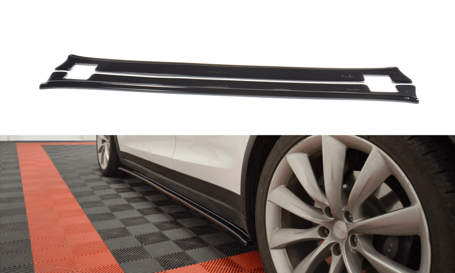 Maxton Design TE-MODELX-SD1T Side Skirts Diffusers V.1 Tesla Model X | Duco Car Parts UK Car Parts