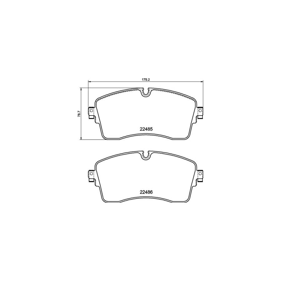 Brembo P 44 028 Brake Pad Set Excl Wear Warning Contact With Brake Caliper Screws