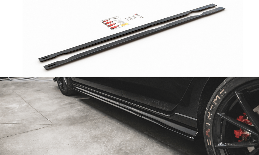 Maxton Design VW-GO-7F-GTI-TCR-SD1T Side Skirts Diffusers Volkswagen Golf GTI TCR MK7.5 | Duco Car Parts UK Car Parts