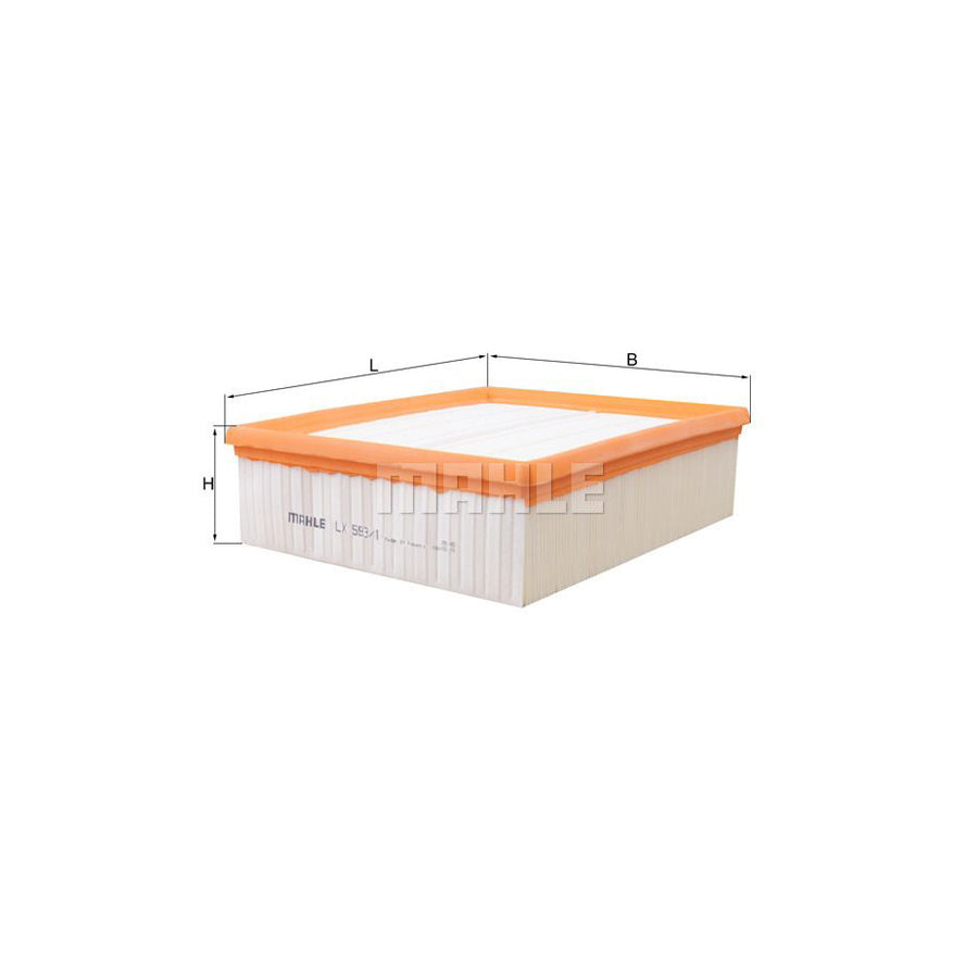 MAHLE ORIGINAL LX 593/1 Air Filter Filter Insert