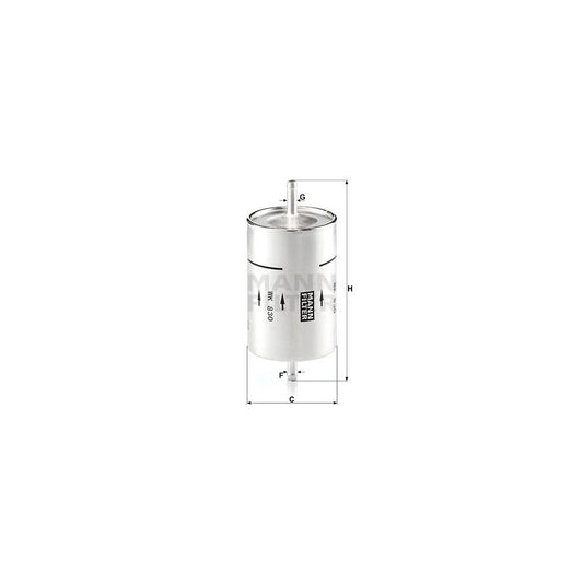 MANN-FILTER WK 830 Fuel filter In-Line Filter