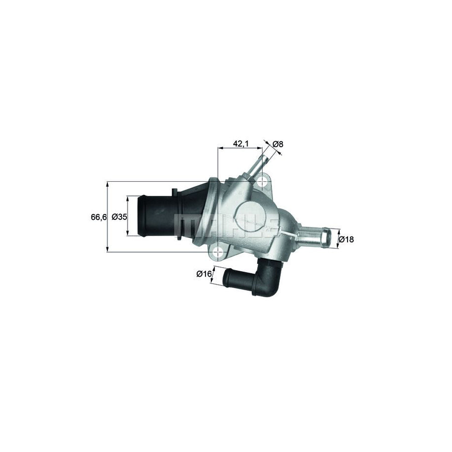 MAHLE ORIGINAL TI 125 88 Engine thermostat Opening Temperature: 88°C, without gasket / seal
