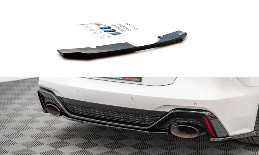 Maxton Design AU-RS6-C8-RD1T Central Rear Splitter Audi RS6 C8 / RS7 C8 | Duco Car Parts UK Car Parts