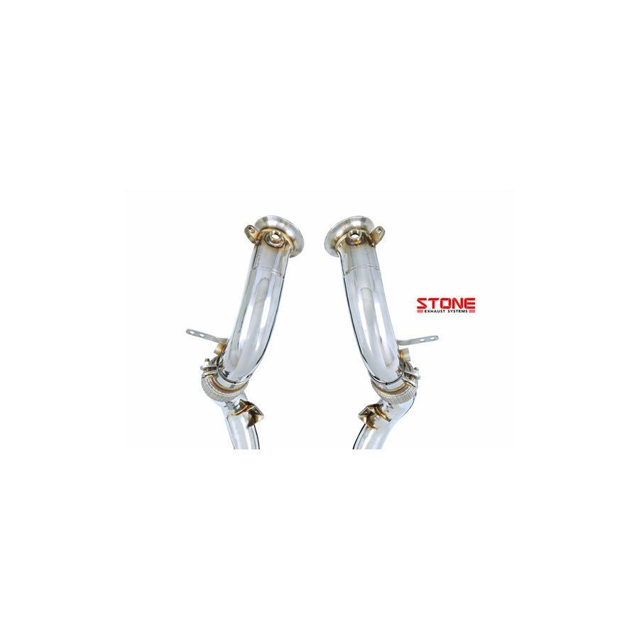 Stone Exhaust BMW S63M F90 F91 F92 F93 Catless Downpipe (M5 & M8)