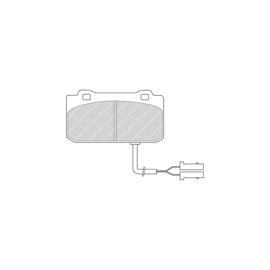 Ferodo Premier Fdb441 Brake Pad Set Incl Wear Warning Contact