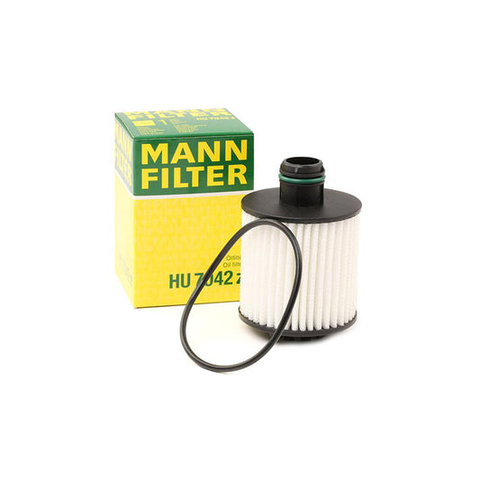 MANN-FILTER HU 7042 z Oil Filter with seal, Filter Insert