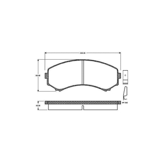 Bosch 0986Tb2218 Brake Pad Set Excl Wear Warning Contact With Accessories