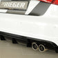 Rieger 00088172 Audi 8V S3 Rear Diffuser for Original Twin Tailpipe Left & Right - Glossy Black