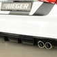Rieger 00088172 Audi 8V S3 Rear Diffuser for Original Twin Tailpipe Left & Right - Glossy Black
