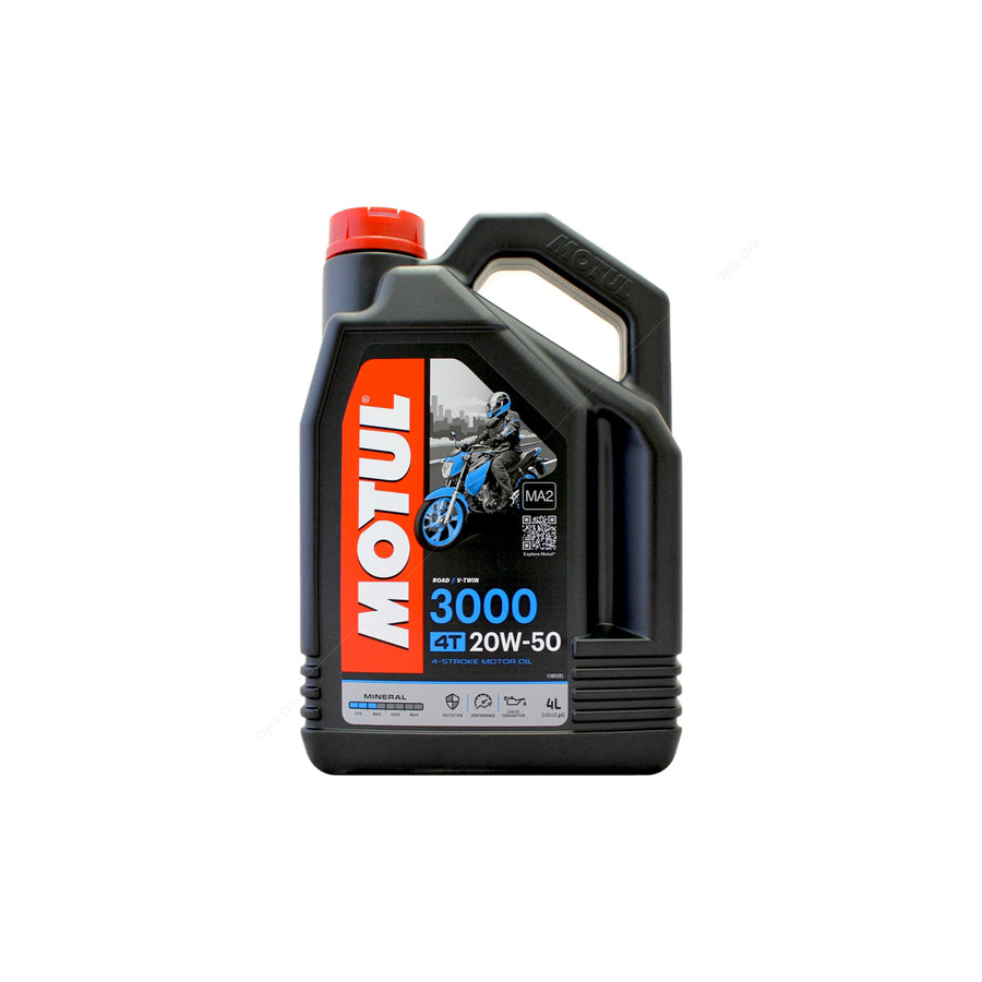Motul 3000 4T 20w-50 4 Stroke EP Mineral Motorcycle Engine Oil 4l